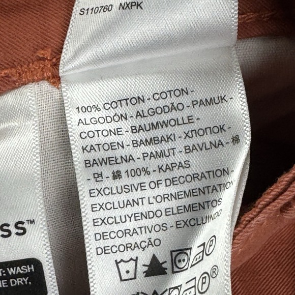 Levi's Women's High Rise Cotton 94 Baggy Jeans Rust Size 34x30 Cargo - Picture 7 of 10